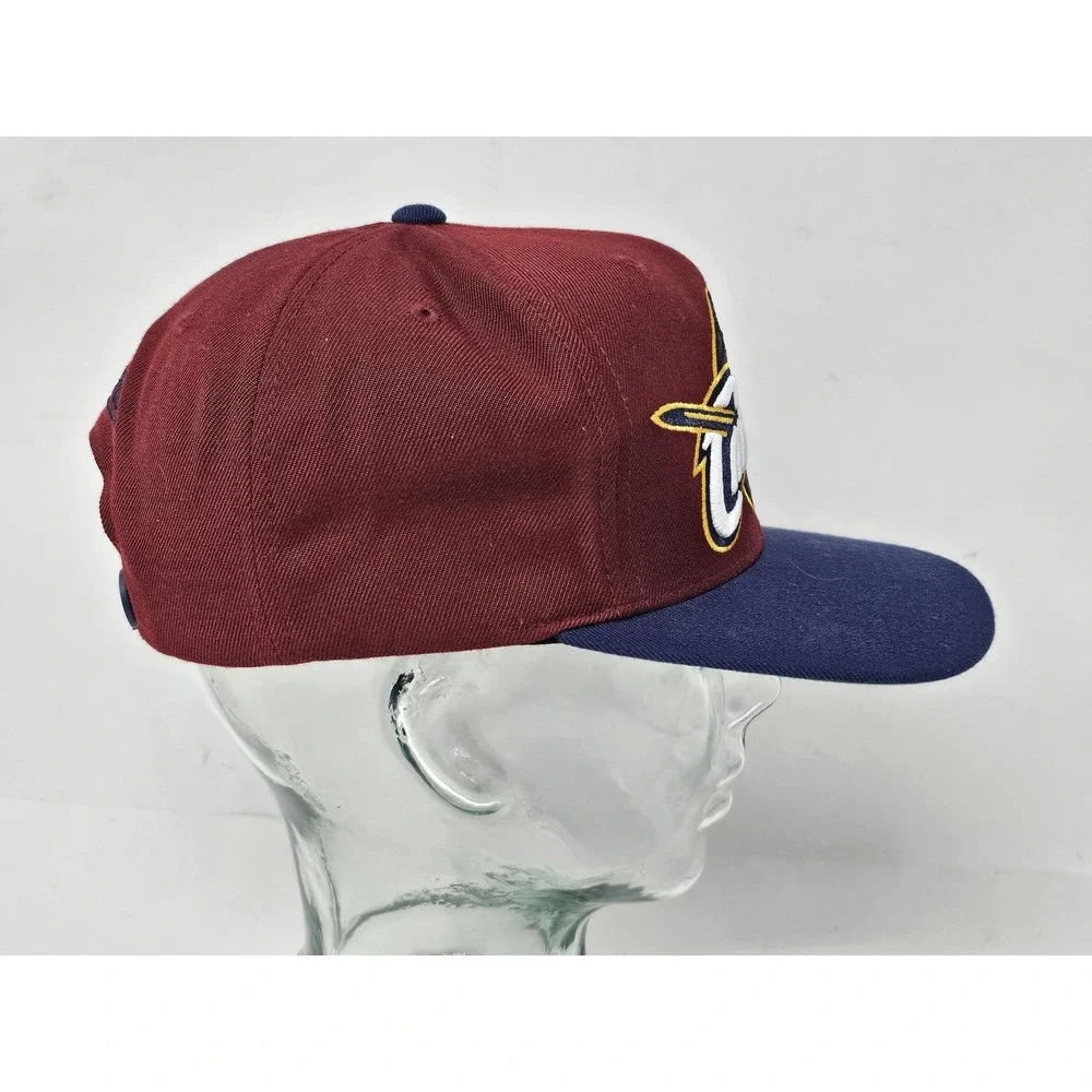 Cleveland Cavaliers Hat Cap Snap Back Maroon Blue NBA Basketball Mens